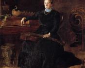 托马斯 伊肯斯 : Portrait of Sarah Sagehorn Frishmuth